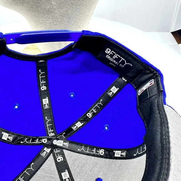 New Era Men's Hat Golden State Warriors 9Fifty Original Fit Snapback Blue OSFA - Picture 6 of 7